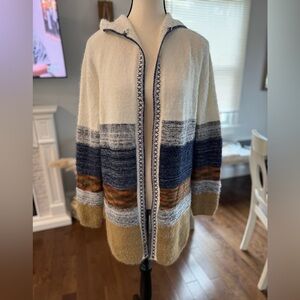 Fate Women's Multicolor Hooded Cardigan